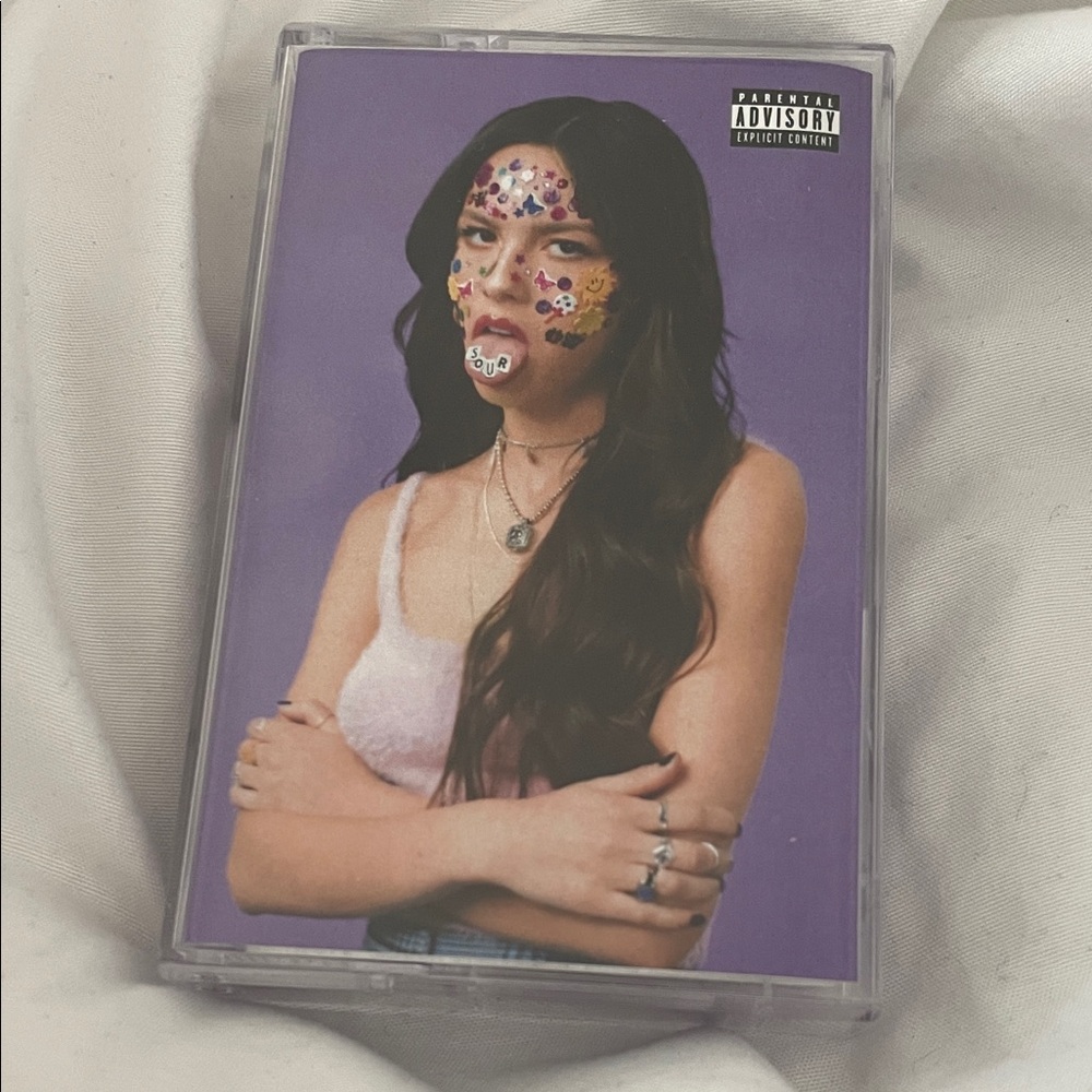 Olivia Rodrigo sour Cassette Tape with Artistic Cover
